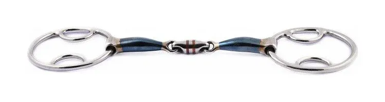 Mors Jump'In blue steel trois effets double brisure - 135 mm Super Prix
