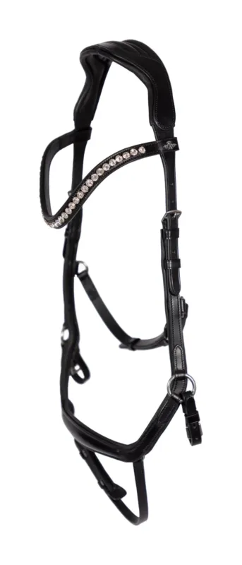 Bridon HV Polo Legacy Anatomique deluxe - Cob - Noir Satisfait Ou Rembours