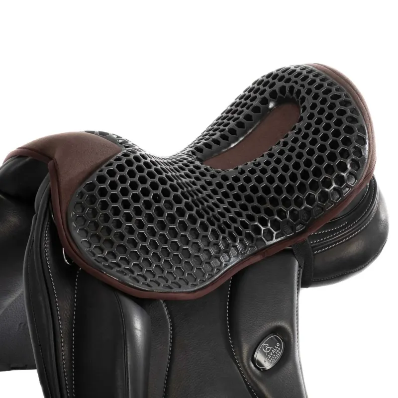 Couvre-sige amortisseur Acavallo Ortho Coccyx - Dressage - M - Marron Promotion Saisonnire