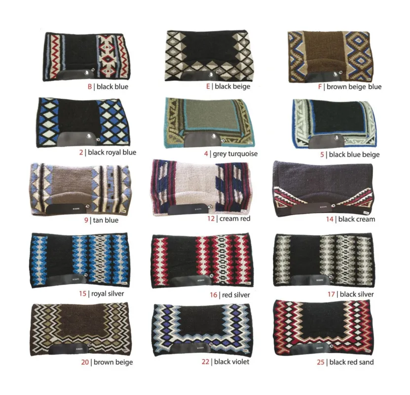 Achat Immdiat Tapis Navajo en Laine Pure pour SS00066B Lakota - Noir / beige