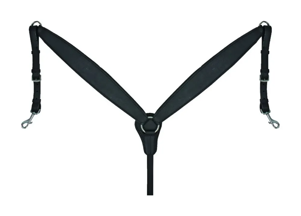 Collier de chasse trekking profil en cuir huil Supreme - Cheval - Noir Prix Bas