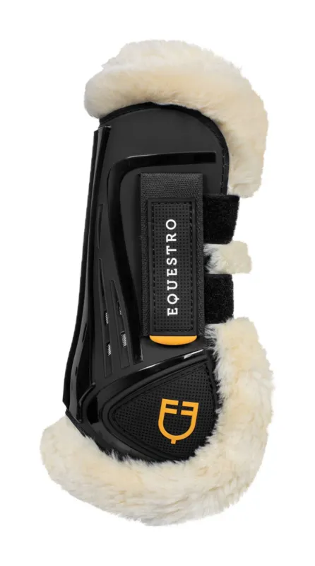 Gutres en TPU et mouton synthtique Ruby Equestro - Poney - Noir Remise