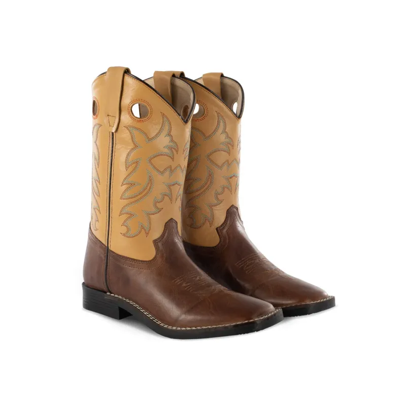 Super Prix Bottes Western Enfant Modle Square Brown/Cognac Pool's - 33