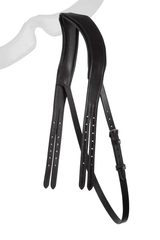 Nouveaut Ttire Montar anatomique cuir tann - Poney - Noir