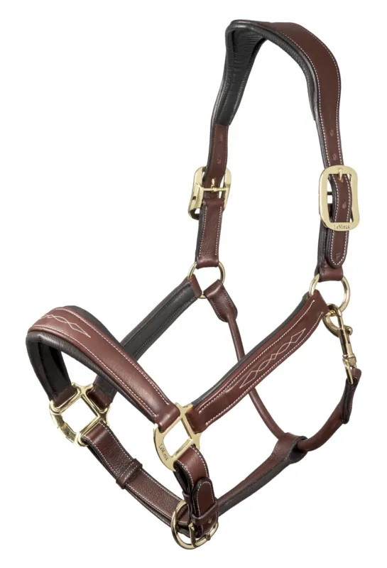 Licol en cuir cousu LeMieux - Cob - Marron Prix Rduit