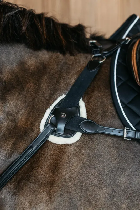 Pad de protection de collier de chasse en mouton Vegan Dy'on - Noir Acheter En Ligne