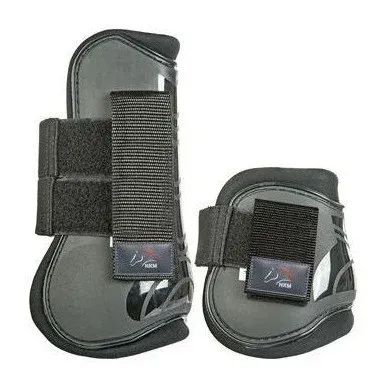 Gutres et protges boulets set de 4 HKM - Poney - Noir / noir Petit Prix