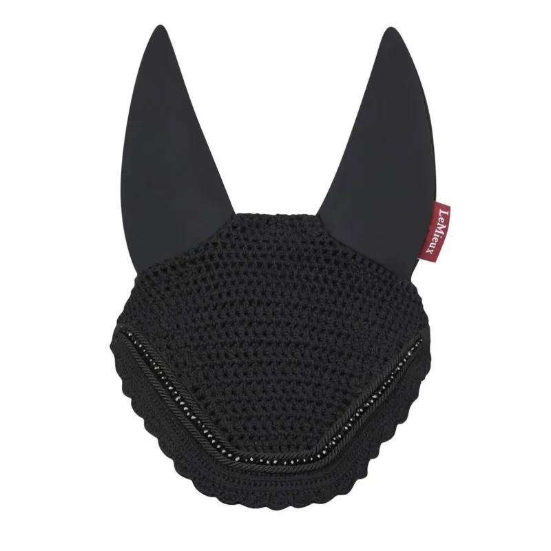Promotion Bonnet anti-mouche LeMieux Acoustic Diamante - M - Noir
