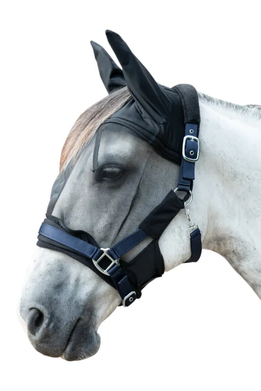 Masque anti-mouches Premium HKM - Cob - Noir Livraison Express