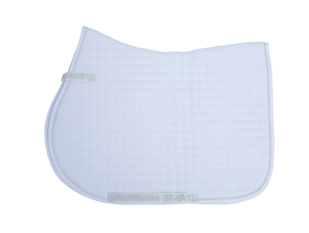 Solde Tapis de selle Bucas logo Max Jumping - Blanc / blanc
