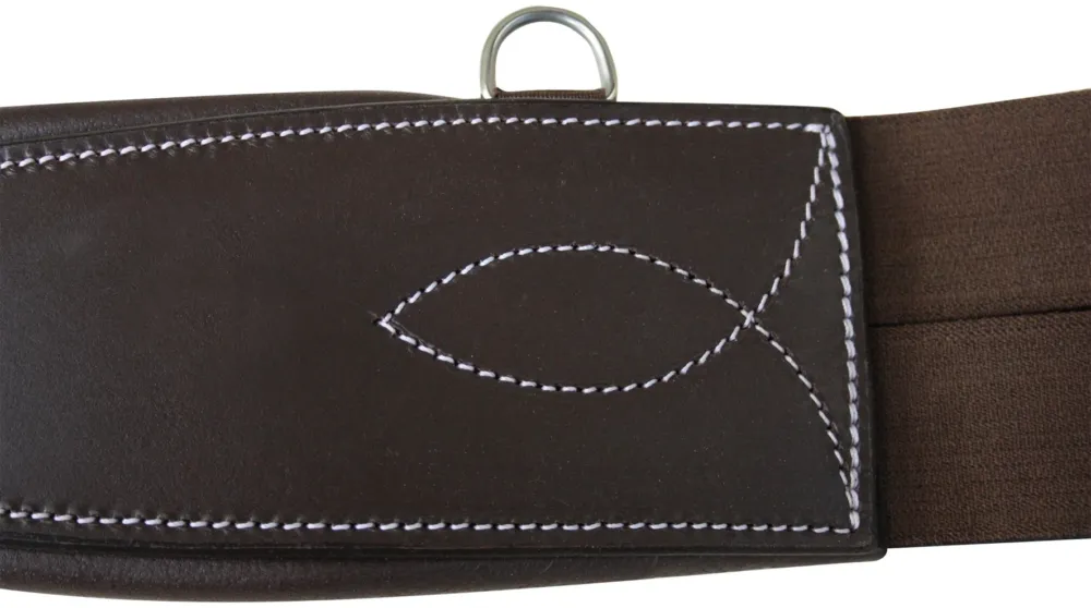 Sangle anatomique obstacle Canter - Marron Marque