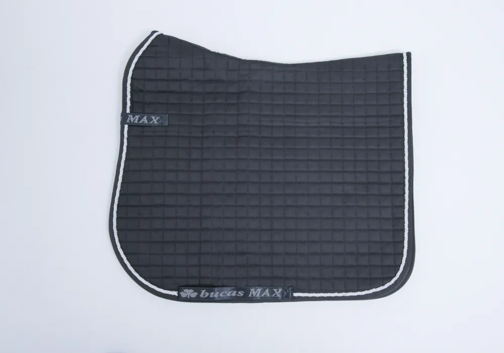 Tapis de selle Bucas logo Max Dressage - Noir / argent Prix Cass
