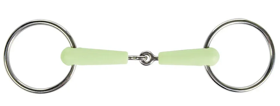 Mors anneaux 18 mm got pomme HKM - 155 mm - Couleur indicative Promotion