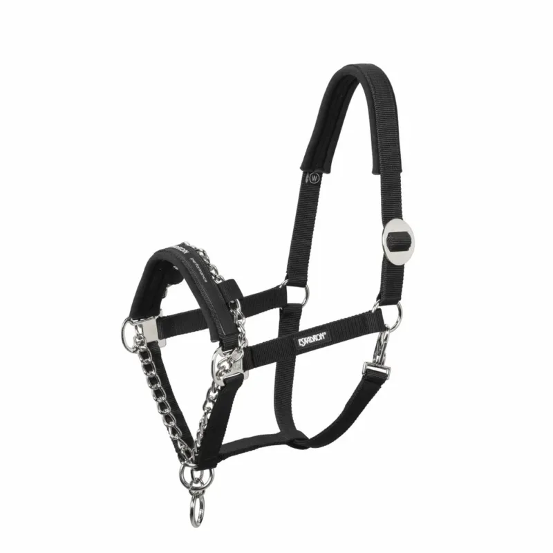 Licol de contrle Sliding Eskadron - Poney - Noir Satisfait Ou Rembours
