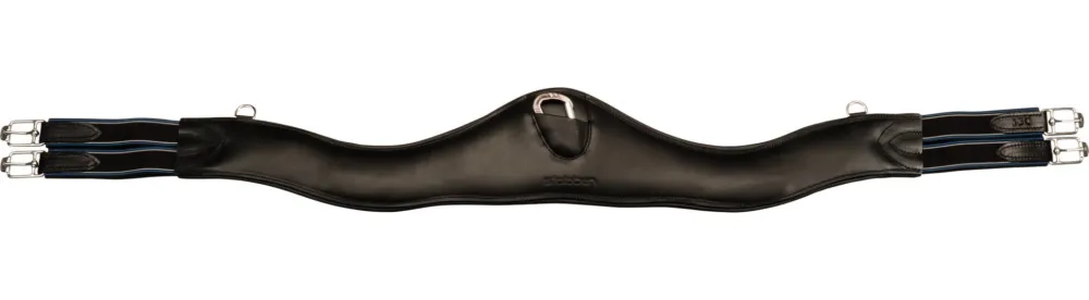 Soldes Sangle Stbben cuir Contours lastiques sur les deux cts - 130 cm - Noir