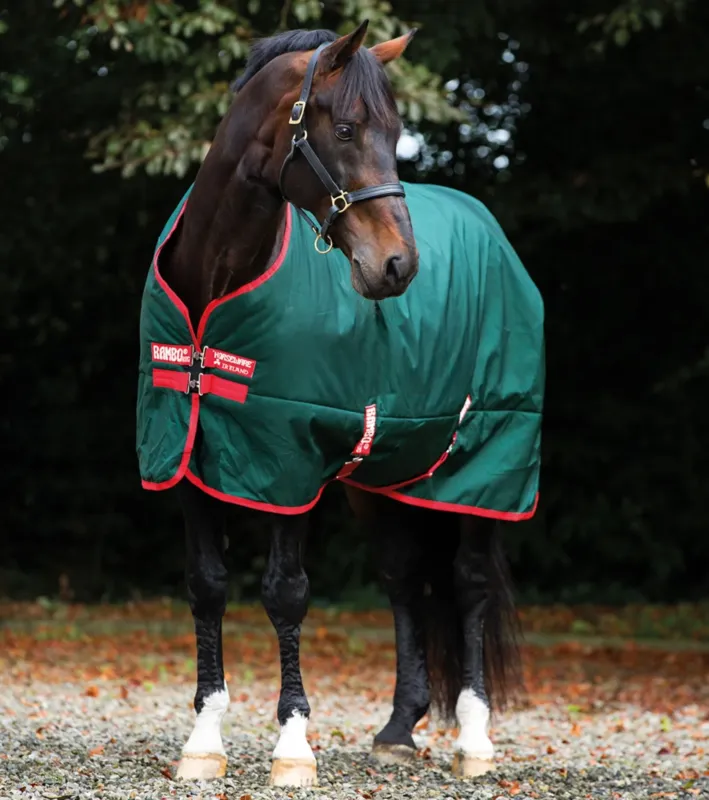 Couverture d'extrieur Horseware Rambo Original 0g 1000D - 125 cm - Vert / rouge Affaire Saisir