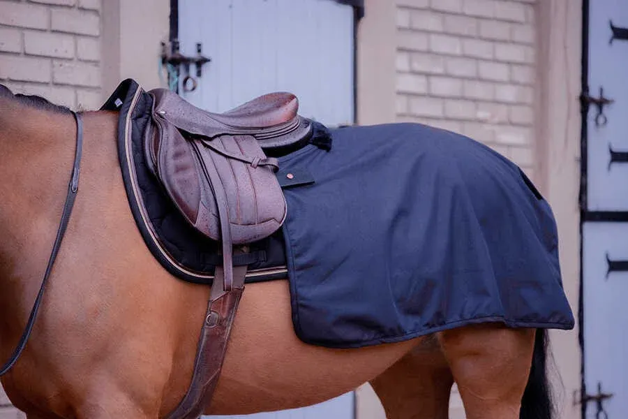 Remise Couvre-reins Quarter Wooltouch Paddock Sports - Cob - Marine