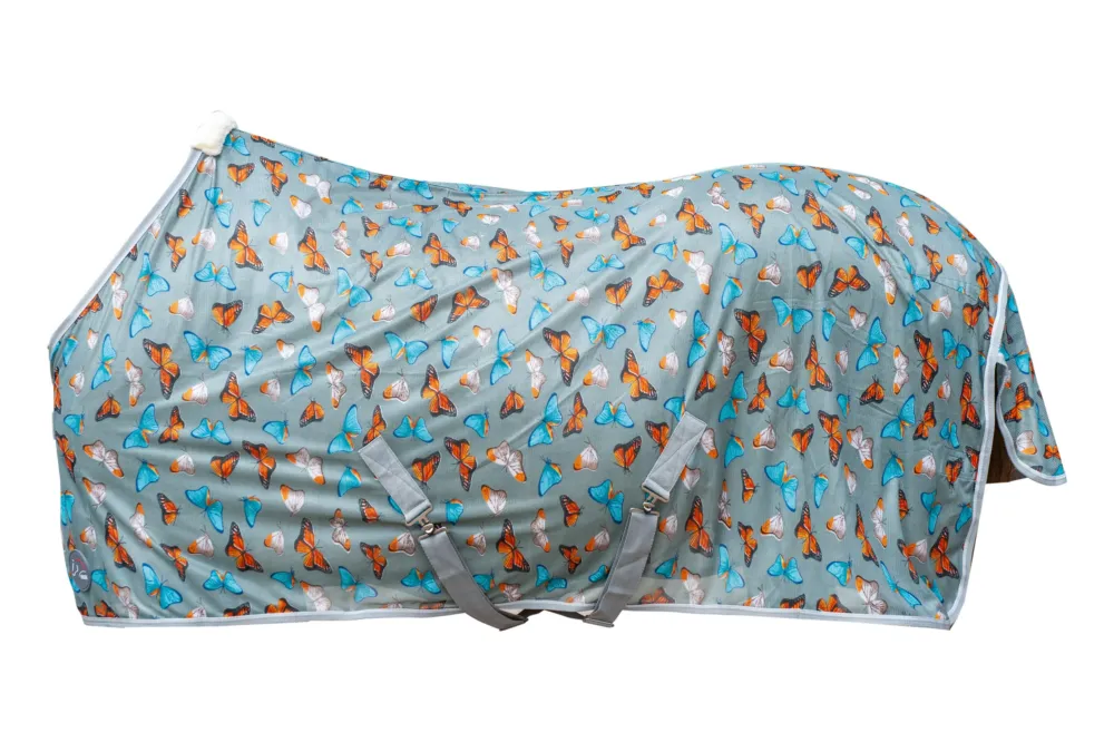 Solde Couverture anti-mouches HKM Butterfly - 95 cm - Gris clair