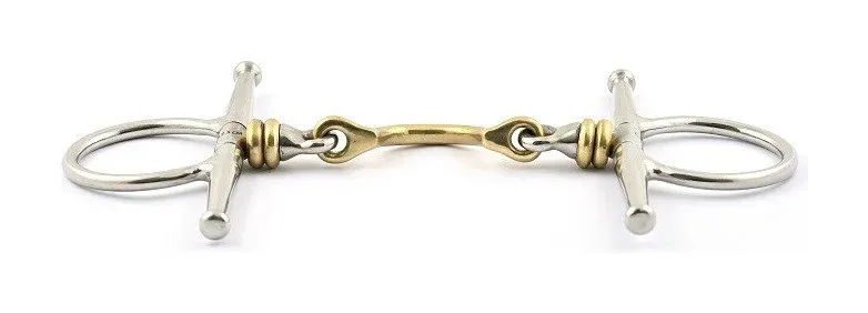 Mors aiguilles Jump'In double brisure rouleaux avec passage de langue - 135 mm Authentique