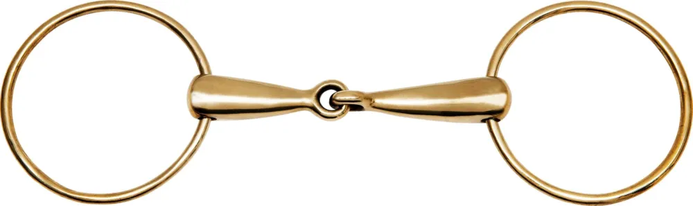 Mors 2 grands anneaux Feeling maillechort gros canons - 125 mm Remise