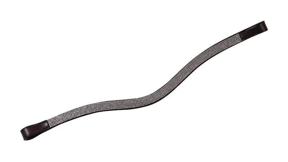 Frontal Collegiate en vague argent - Cheval - Marron Expdition Rapide