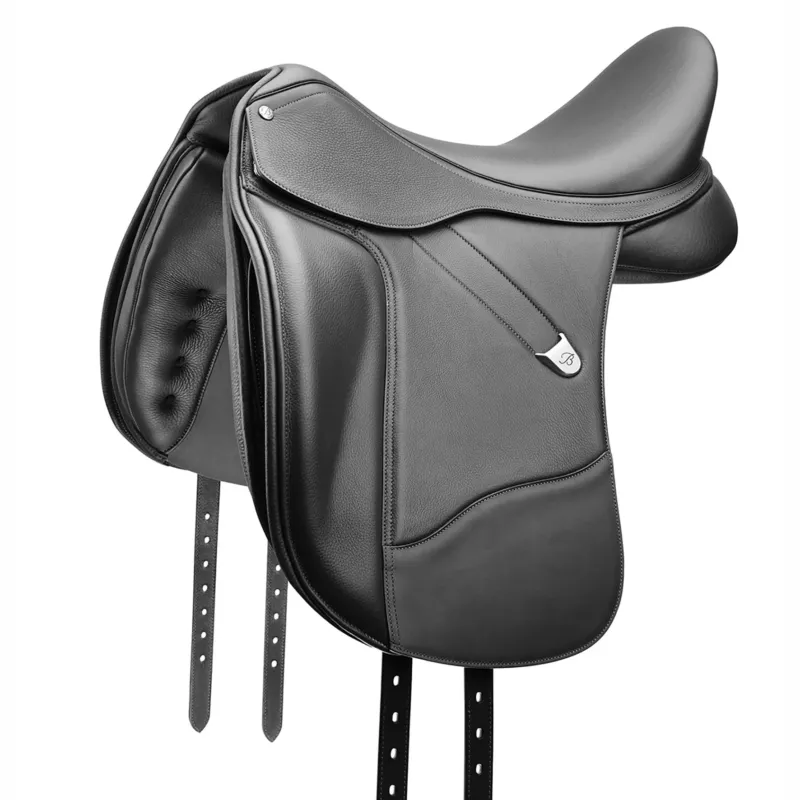 Selle dressage Bates Plus Wide - 17" - Noir Seulement Aujourdhui