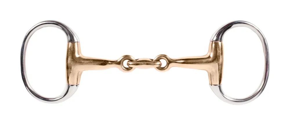 Mors olives et canon double brisure et cuivre Horze - 135 Petit Prix