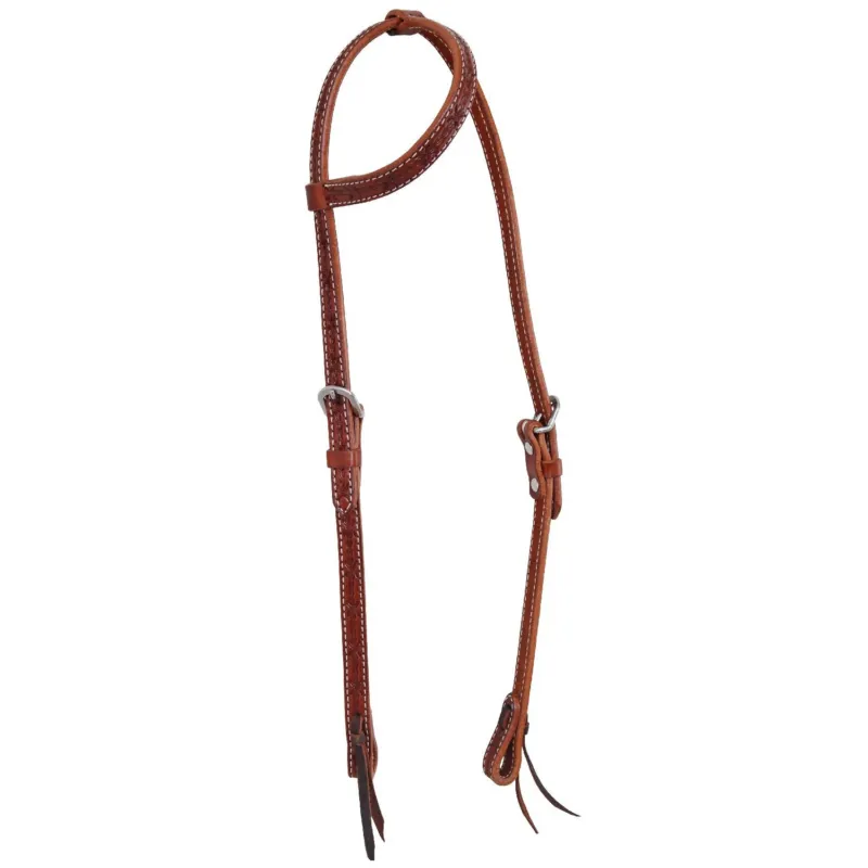 Bridon Pool's One Ear 23757 avec motif barbwire - Marron Meilleur Choix