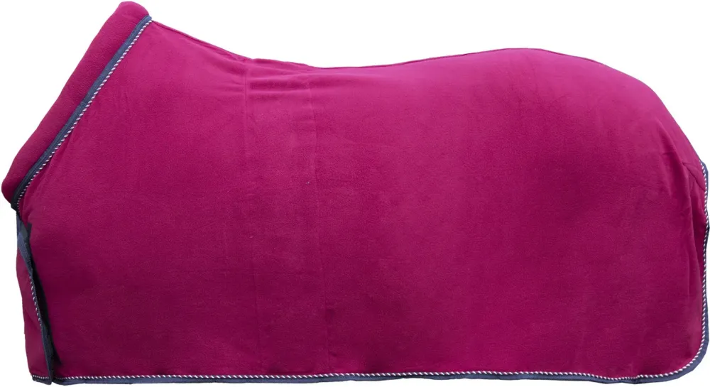 Seulement Aujourdhui Couverture schante HKM avec couvre-cou Extra Style - 165 cm - Bordeaux