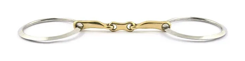 Mors 2 anneaux plats 90 mm Jump'In fin carr double brisure - 125 mm Promotion