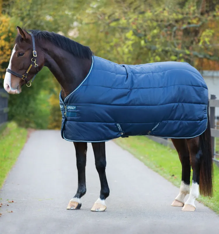 Couverture Horseware Amigo Insulator 100g - 115 cm - Marine / marine / blanc Commande En Gros