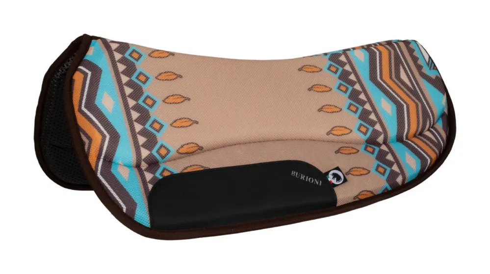 Nouveaut Tapis de selle TTech Barrel nouveau design Burioni - Noisette indi