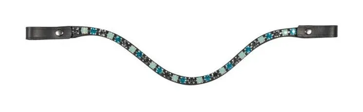 Produit De Marque Frontal Aurora HKM - Poney - Bleu azur / bleu