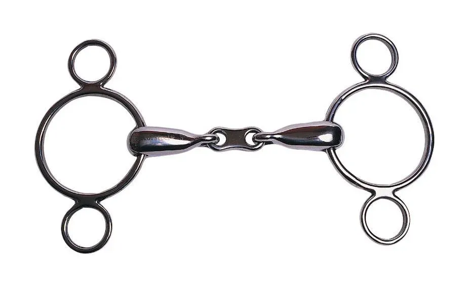 Mors Hollandais double brisure 2 anneaux Korsteel - 125 mm Achetez Aujourdhui