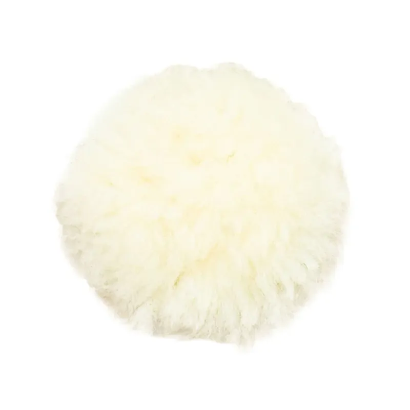 Certifi Pad de muserolle, laine de mouton - Blanc