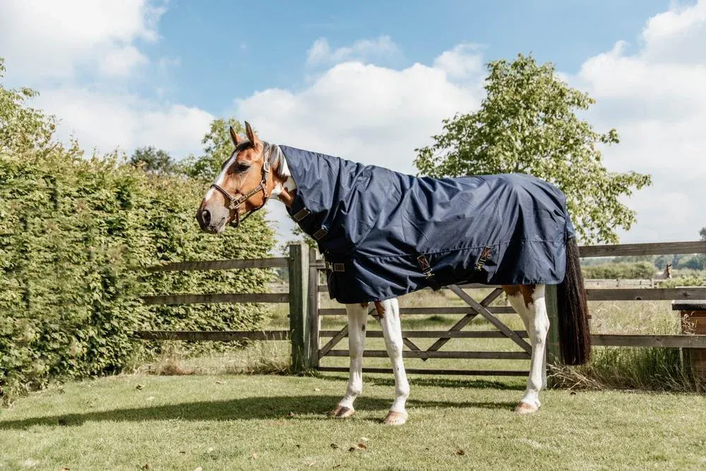Couverture d'extrieur All Weather Quick Dry Fleece avec couvre-cou Kentucky 600D - 140 cm - Marine Commander Vite