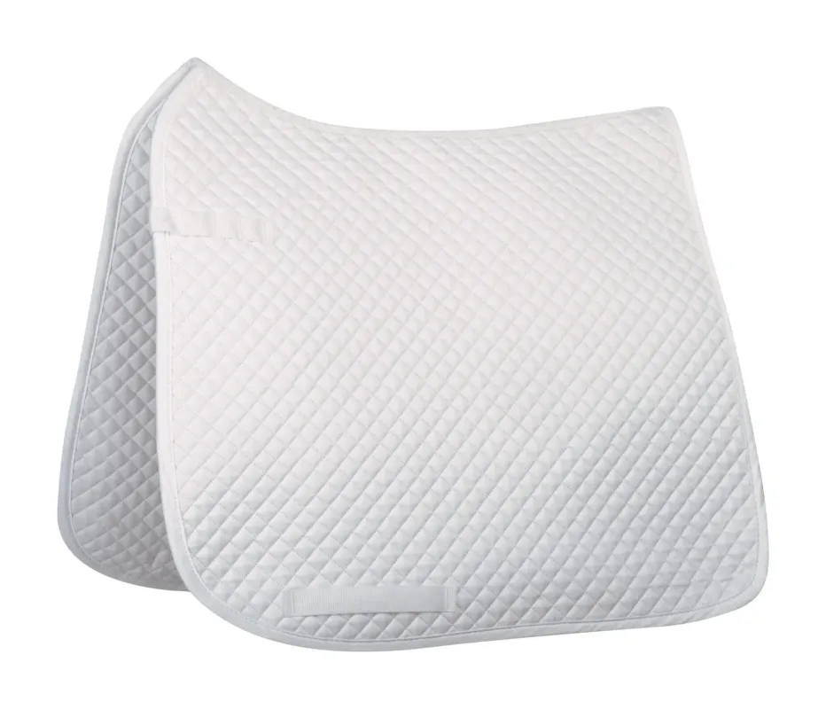 Tapis surpiqu dressage HKM - Pur-sang / cheval - Blanc Retour Gratuit