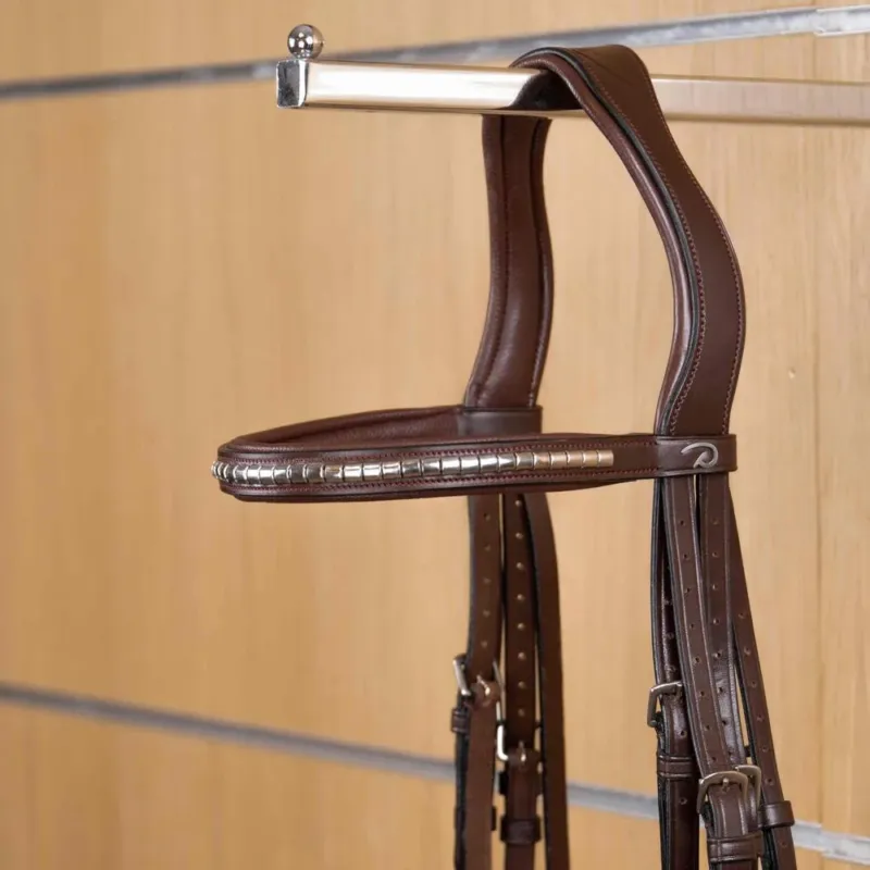 Meilleure Vente Frontal Droit Clincher Argent New English Collection by Dy'on - Cheval - Brun