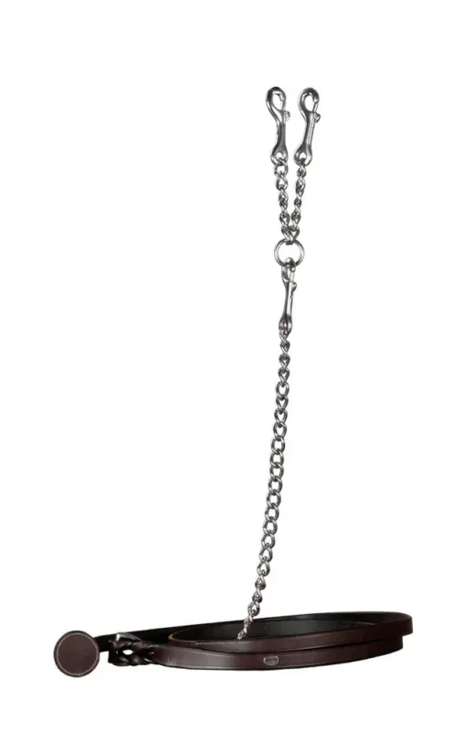 Prix Promo Longe En Cuir Avec Chaine Working By Dy'on - Brun