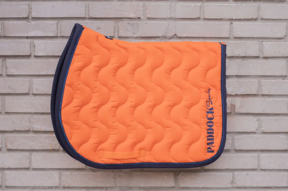 Prix Rduit Tapis Wavy Paddock Sports - Cheval - Orange / marine