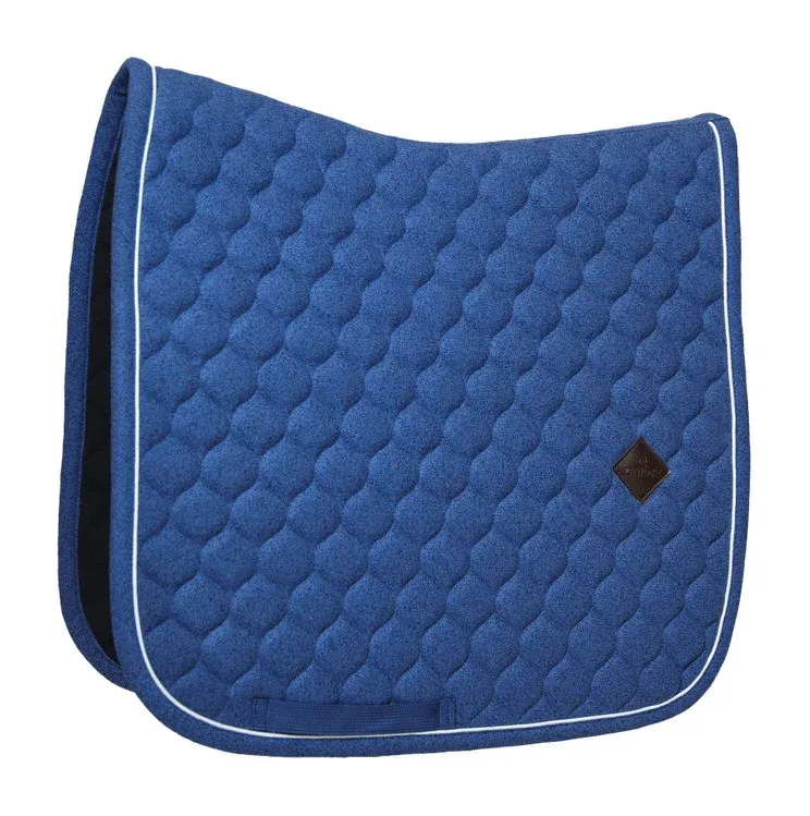 Jusqu puisement Des Stocks Tapis de Selle Kentucky Melange Dressage - Cheval - Marine
