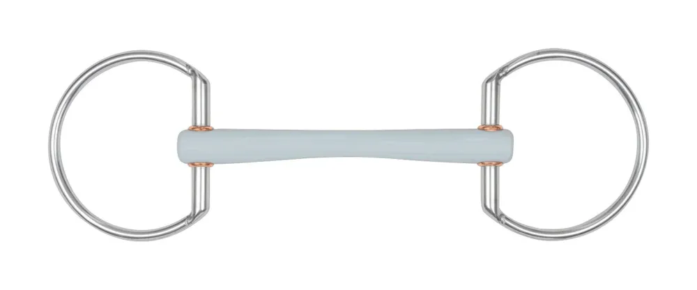 Mors de filet Beris olives canon Comfort fin et anneau de 7,5 cm - 120 mm - Doux Prix Bas