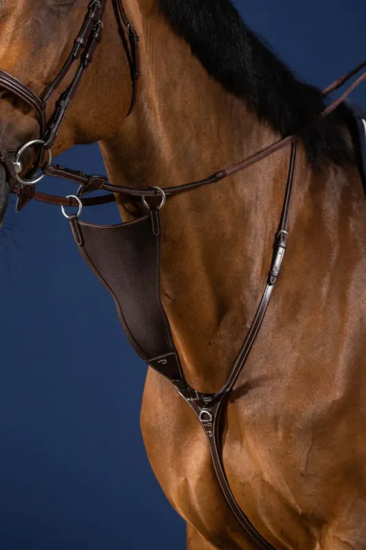 Certifi Fourche de martingale pleine lastique US Collection by Dy'on - Cheval - Brun