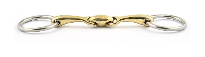 Mors de filet de bride Jump'In double brisure - 135 mm Commande En Gros
