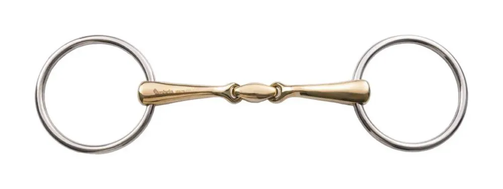 Mors double brisure anneaux libres avec embouchure courbe 16 mm Umbria Equitazione - 145 mm Dernire Chance