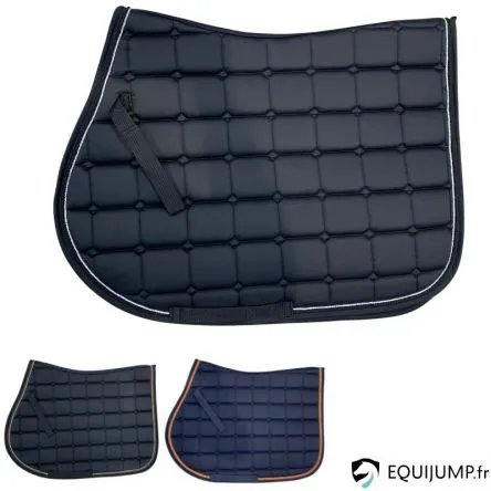 Bon Plan Tapis De Selle 2 Cordes Equest - NOIR/THIN SAND/MOCCHA/BORD NOIR