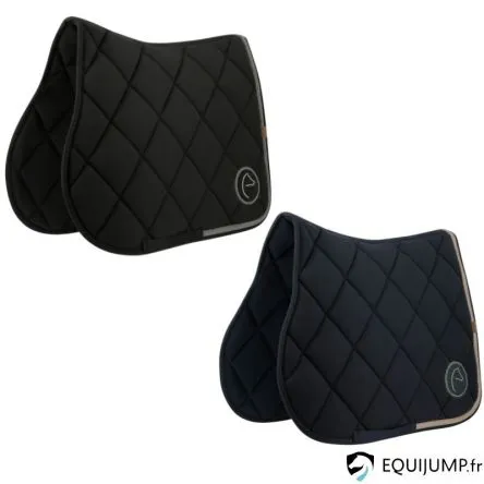 Tapis de Selle Badge Strass Equithme - NOIR - CHEVAL/FULL Jusqu puisement Des Stocks