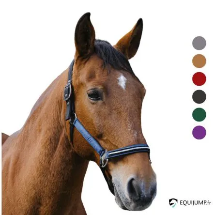 Meilleure Vente Licol Nylon Domino Equithme - CUIVRE - CHEVAL/FULL
