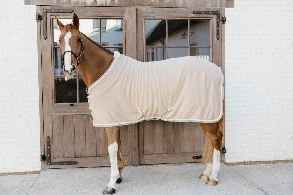 Fleece Rug Plaited Rope Kentucky - 130 cm - Beige Livraison Express