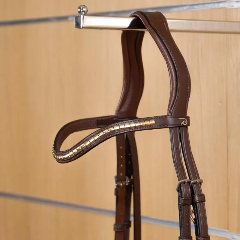 Frontal Droit Clincher Laiton New English Collection by Dy'on - Cob - Brun Marque